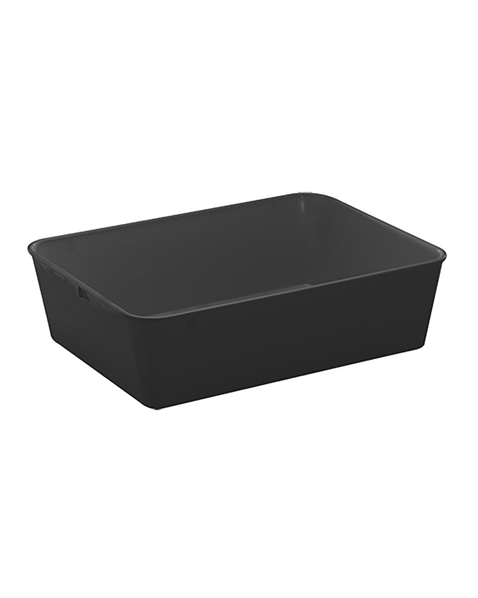Vleesbak - H 10 x 35 x 25 CM - 0.2 KG - Melamine - Zwart - WACA - 937662