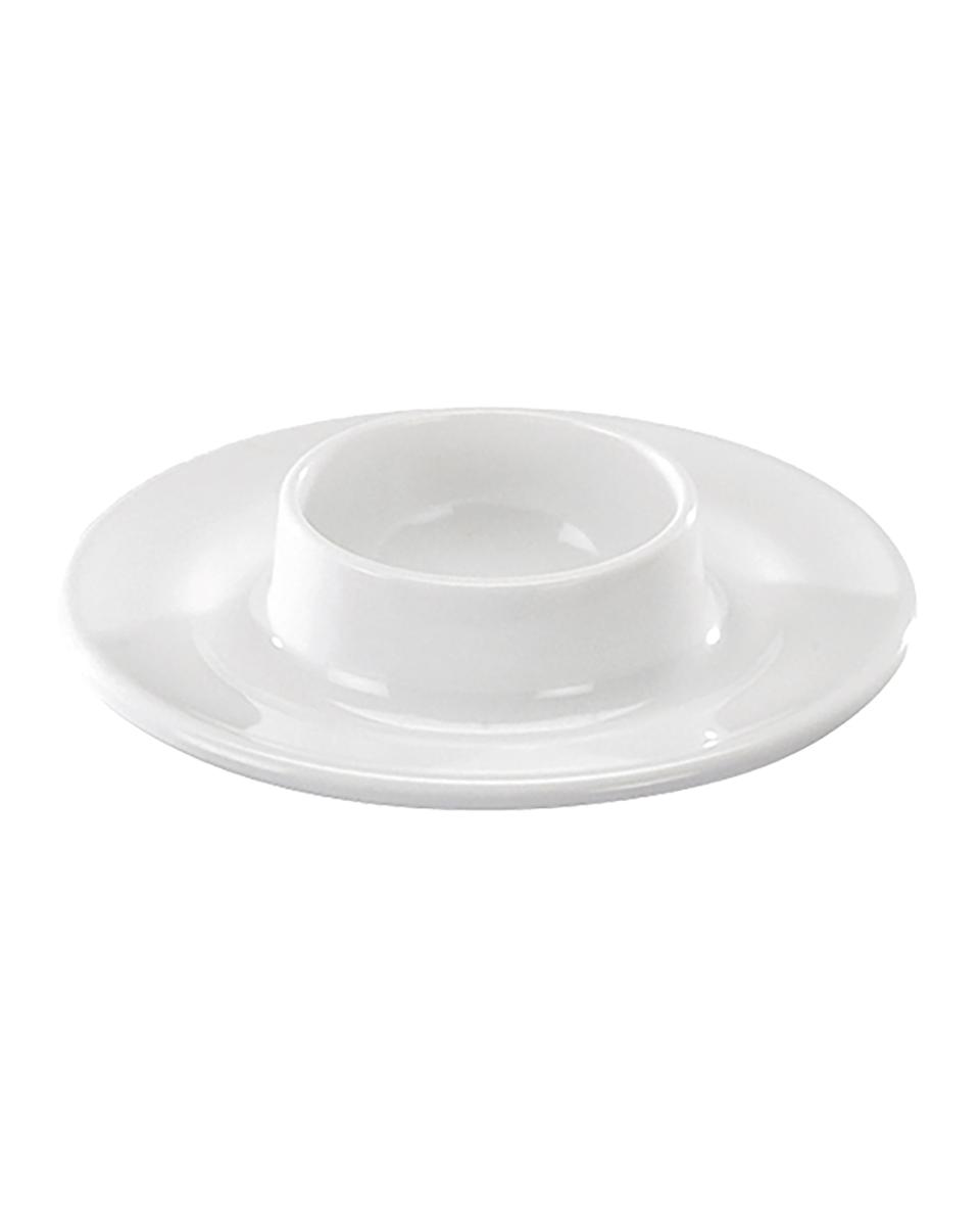 Eierdopje - 0.04 KG - Ø9.2 CM - Melamine - Wit - WACA - 937932