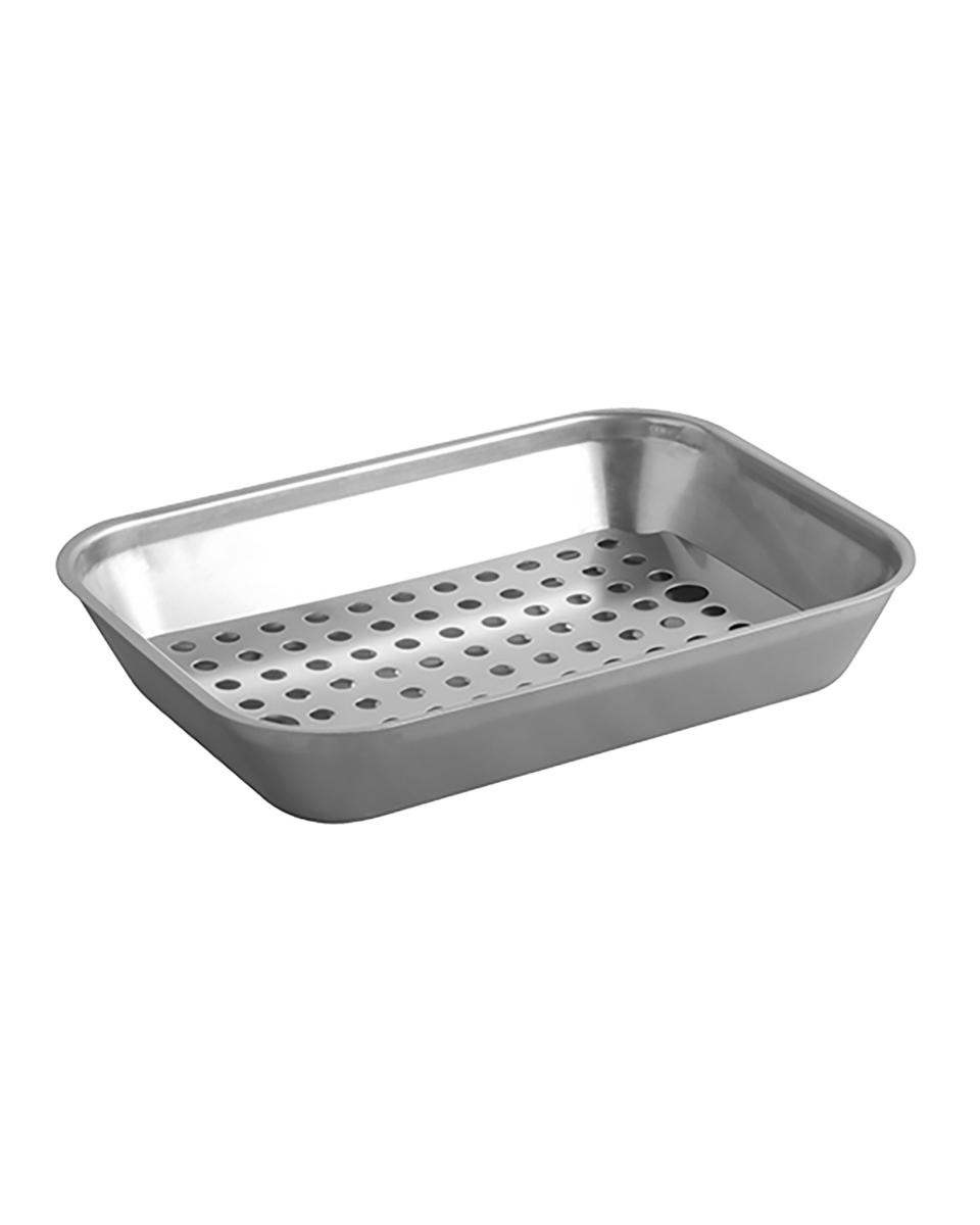 Vlees/Lekbak - H 5.5 x 32 x 23 CM - 0.72 KG - RVS 18/08 - 953601