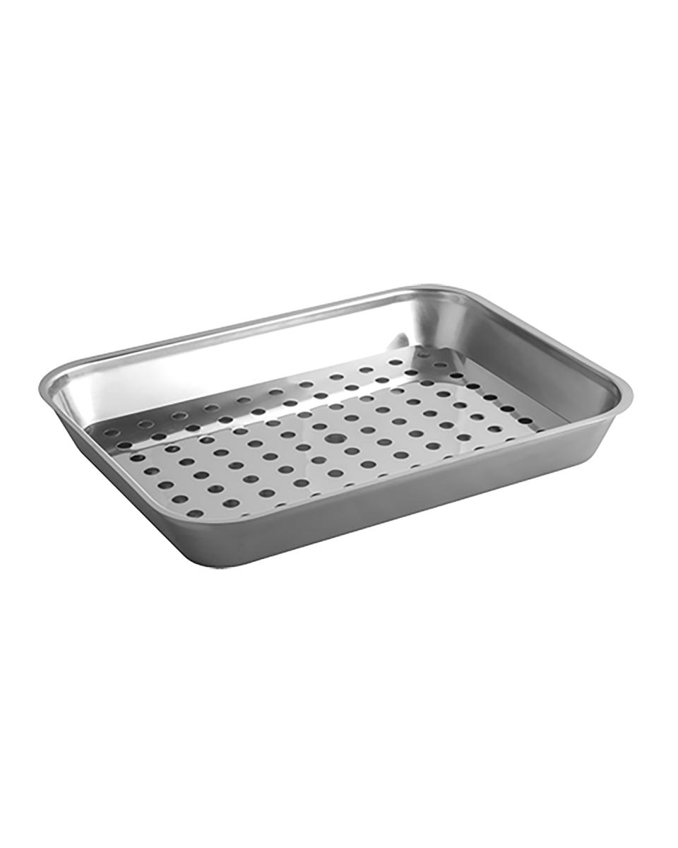 Vlees/Lekbak - H 5.5 x 41 x 31 CM - 1.28 KG - RVS 18/08 - 953602