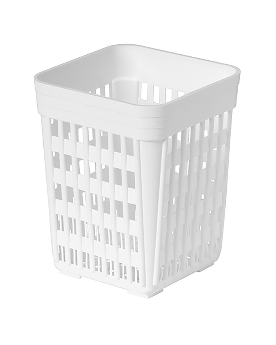 Bestekbeker - H 13.5 x 11 x 11 CM - 0.07 KG - Polypropyleen - CaterRacks - 023021