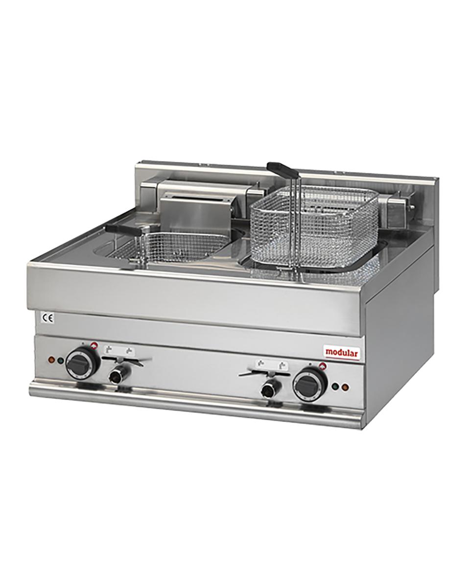 Friteuse - H 28 x 70 x 65 CM - 28.5 KG - 380 - 415 - Zonder - Stekker V - 15000 W - RVS - 10 Liter - Elektrisch - Modular - 316044