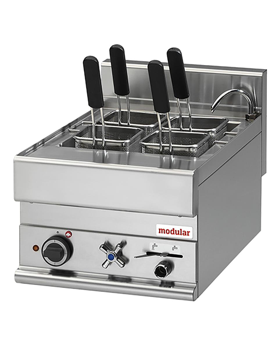 Pasta-Kookapparaat - H 28 x 40 x 65 CM - 18 KG - 380 - 415 - Zonder - Stekker V - 6000 W - RVS - 20 Liter - Modular - 316165