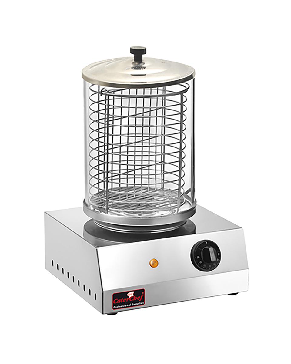 Worstenwarmer - H 40 x 28 x 27 CM - 7 KG - 220 - 240 V - 800 W - RVS - +30°C / +90°C - Caterchef - 508005