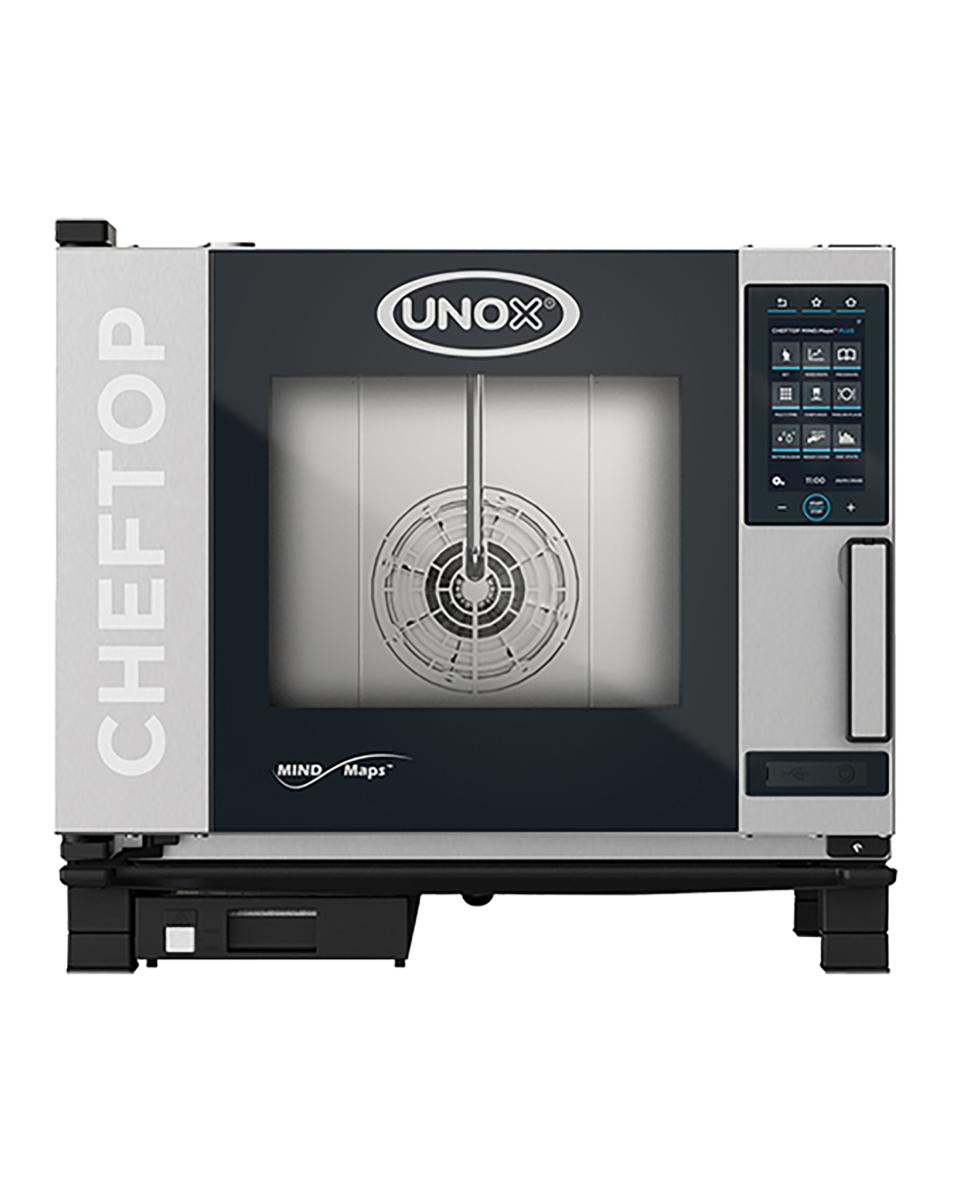 Cheftop Mindplus - H 67.5 x 75 x 78.3 CM - 69.5 KG - 380 - 415 - Zonder - Stekker V - 9300 W - RVS - +30°C / +260°C - Unox - 596234