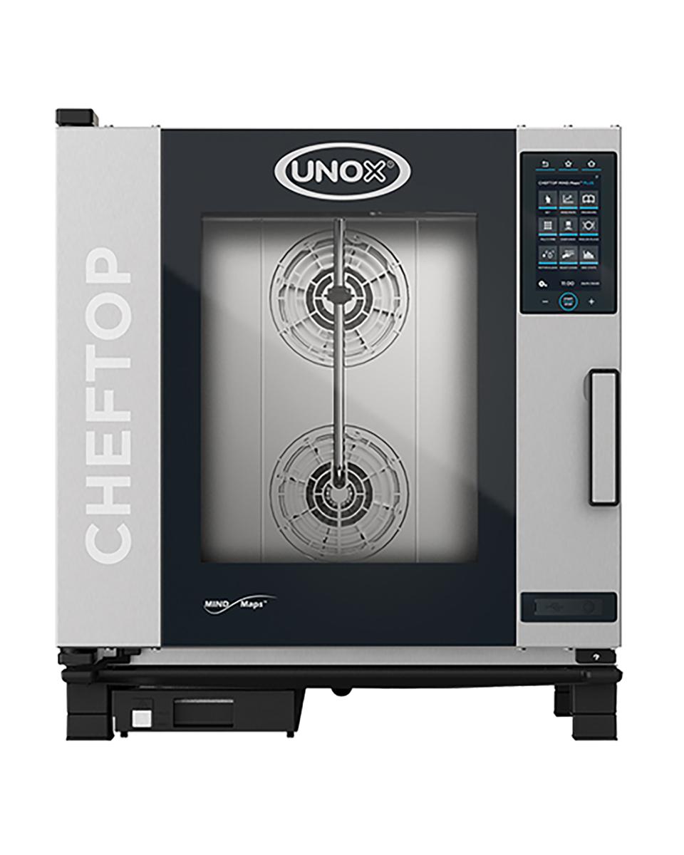 Cheftop Mindplus - H 84.3 x 75 x 78.3 CM - 85.4 KG - 380 - 415 - Zonder - Stekker V - 11700 W - RVS - +30°C / +260°C - Unox - 596244