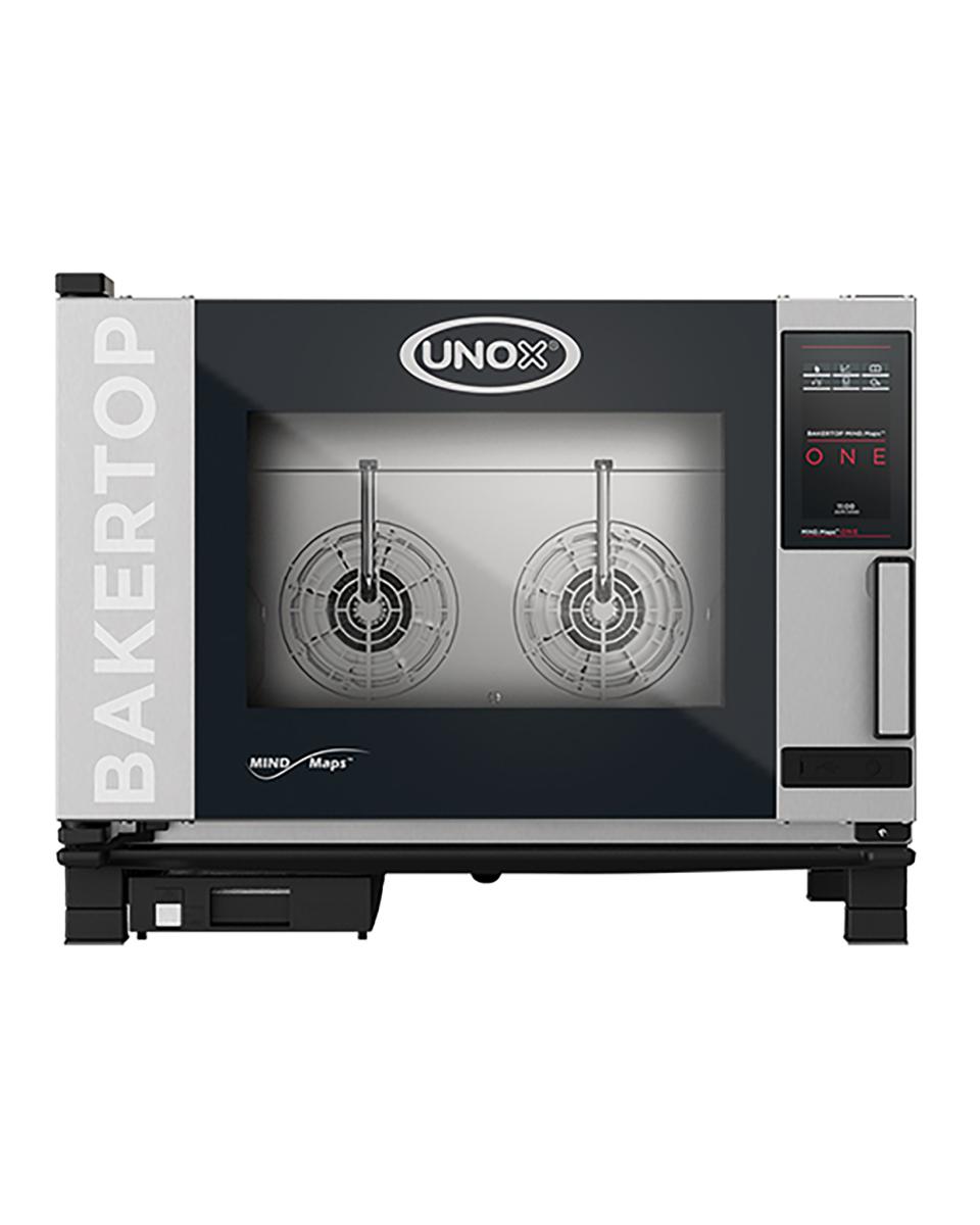 Bakertop Mindone - H 67.5 x 86 x 96.7 CM - 90 KG - 380 - 415 - Zonder - Stekker V - 7400 W - RVS - +30°C / +260°C - Unox - 596420