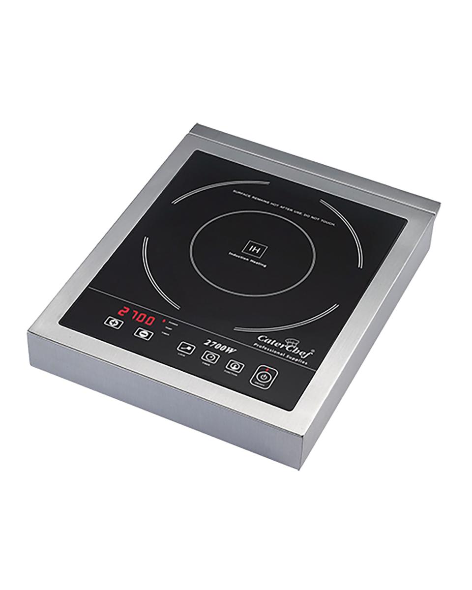 Kooktoestel - H 7.5 x 33.8 x 42.2 CM - 4.8 KG - 220 - 240 V - 2700 W - RVS - +60°C / +240°C - Inductie - Caterchef - 688064