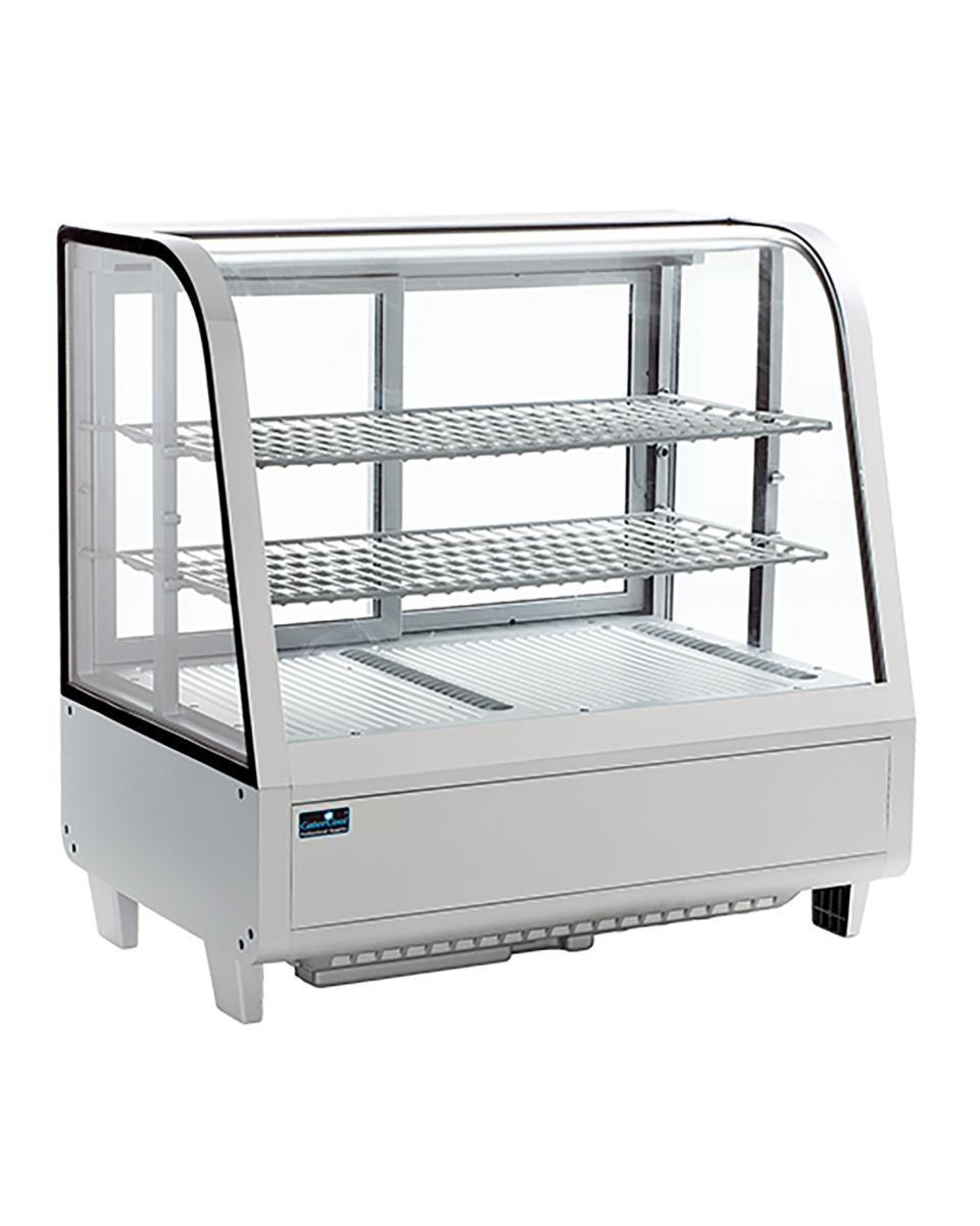 Koelvitrine - H 67.5 x 68.2 x 45 CM - 39 KG - 220 - 240 V - 160 W - Geventileerd - R600A - Wit - 100 Liter - +1°C / +12°C - CaterCool - 712065