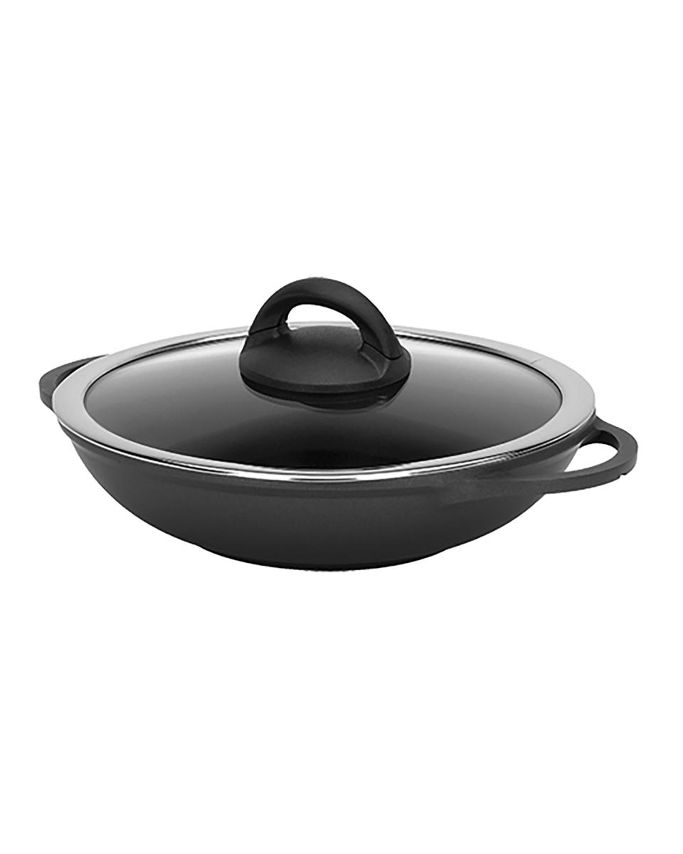 Wok - 0.01 KG - Ø32 CM - Gegoten Aluminium - Sitram - 862632