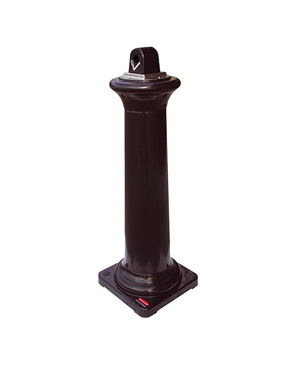 Rokerszuil - H 102.9 x 35.7 x 35.7 CM - 5.9 KG - Zwart - Rubbermaid - RM3800