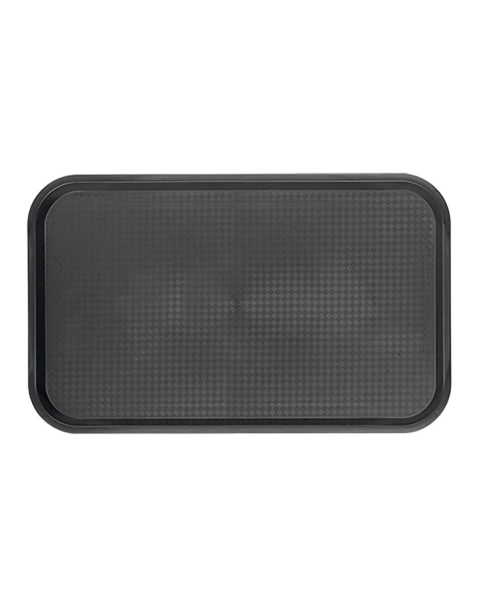 Dienblad - 1/1 GN - H 2 x 53 x 32.5 CM - Polypropyleen - Zwart - Caterchef - 430175