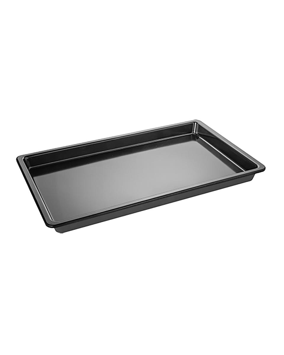 Gastronormbak - 1/1 GN - H 4 x 53 x 32.5 CM - Melamine - Zwart - -20°C / +120°C - 060412