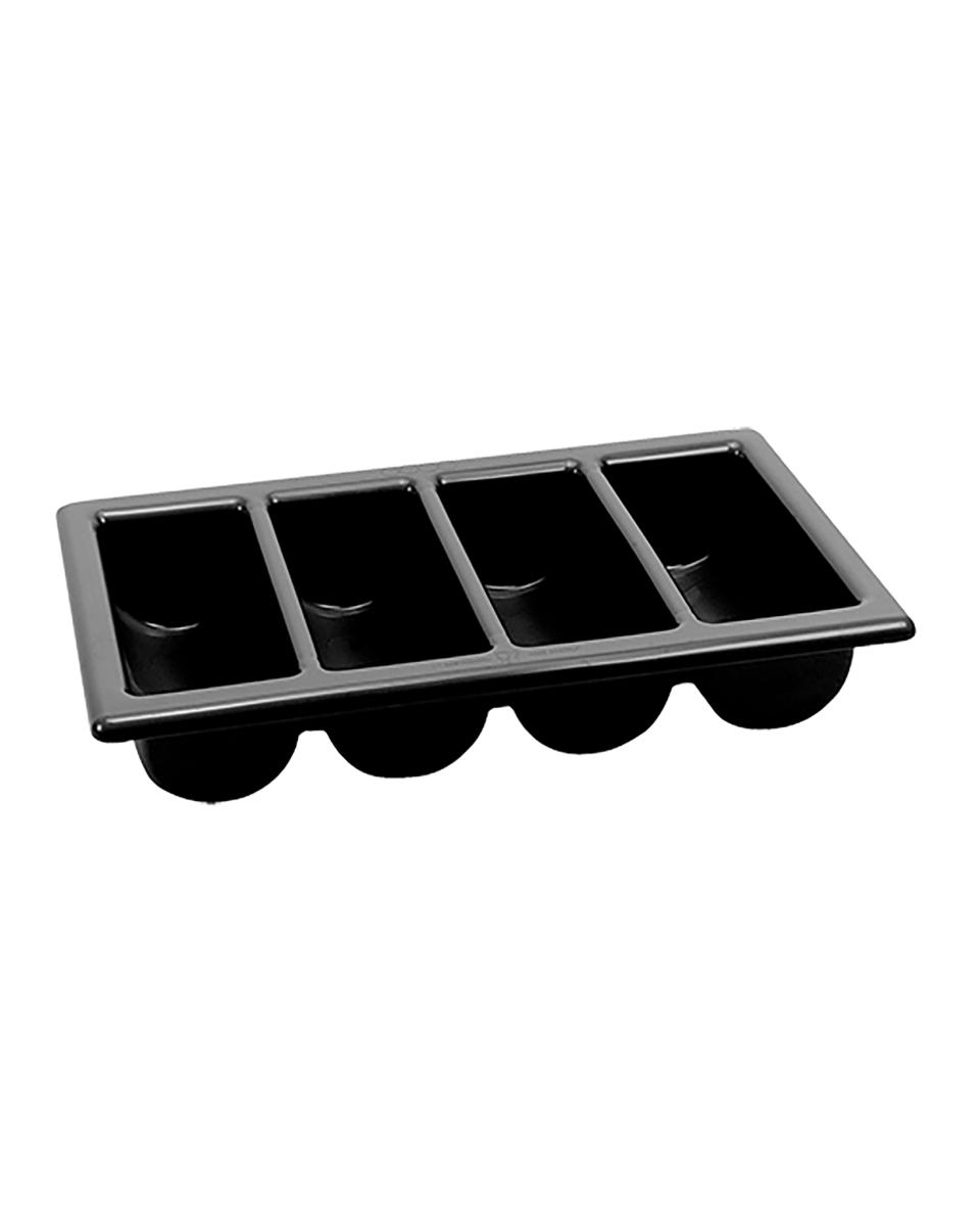 Bestekbak - 1/1 GN - H 10 x 53 x 32.5 CM - Zwart - 850002