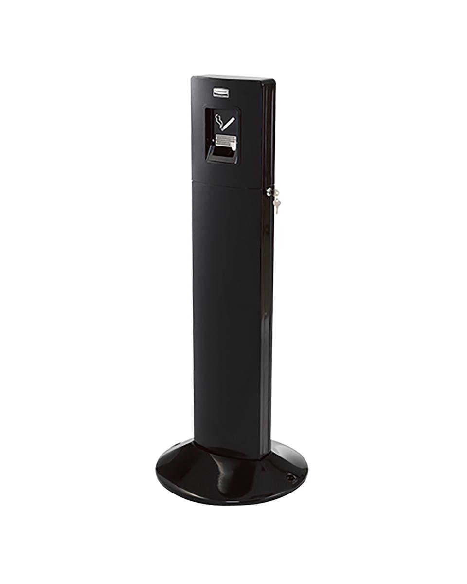 Rokerszuil - H 108.7 CM - 21 KG - Ø42.7 CM - Metaal - Zwart - Rubbermaid - RM3825