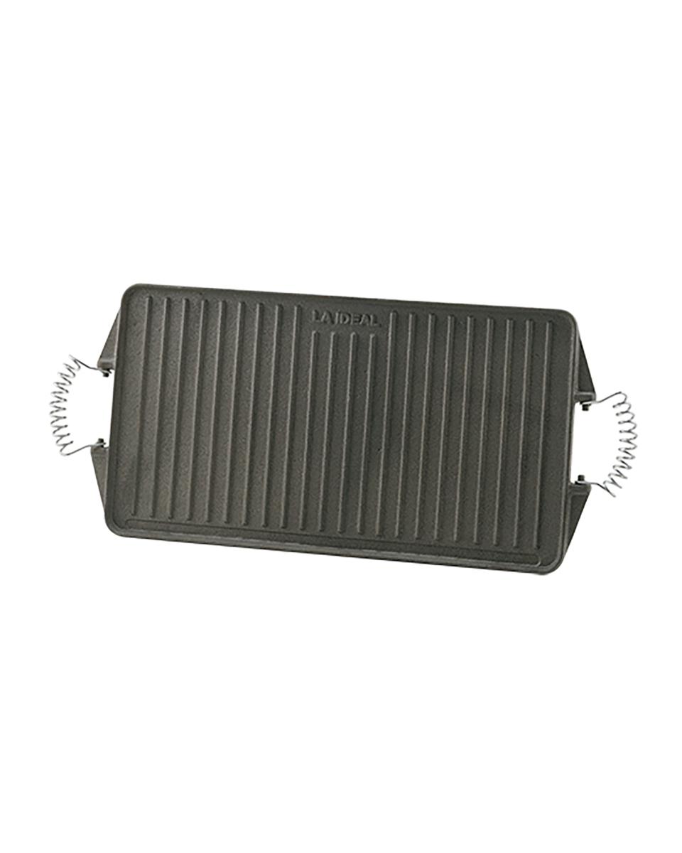 Grillplaat - 43 x 24 CM - 5 KG - Gietijzer - 170015