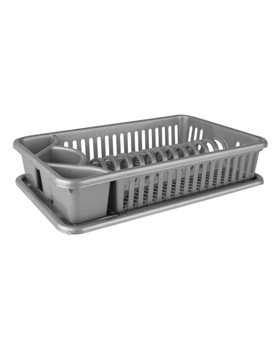 Afdruiprek - 48 x 38 CM - Met onderblad - Grijs - 516571 - 533235