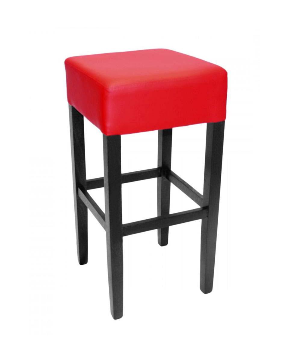 Horeca barkruk - Brugge - Rood - Kunstleder - Promoline