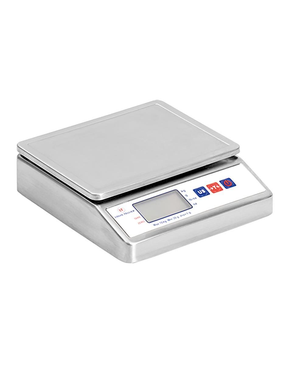 Weegschaal - H 7 x 20 x 21.5 CM - 1.7 KG - RVS - Louis Tellier - 208063