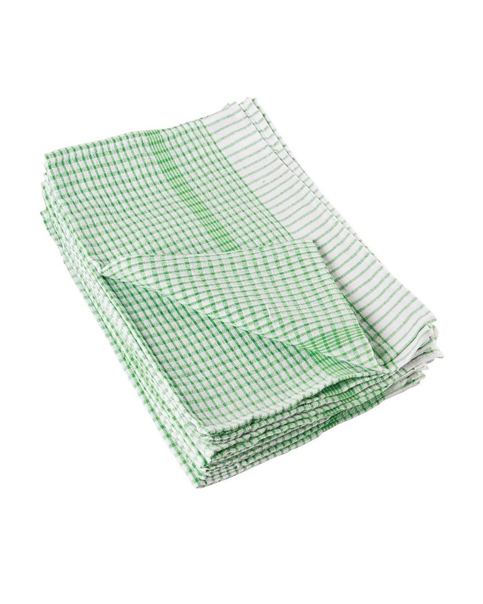 Theedoek - 10 stuks - Groen - 50.8 x 76.2 CM - Katoen/Polyester - Vogue - E700