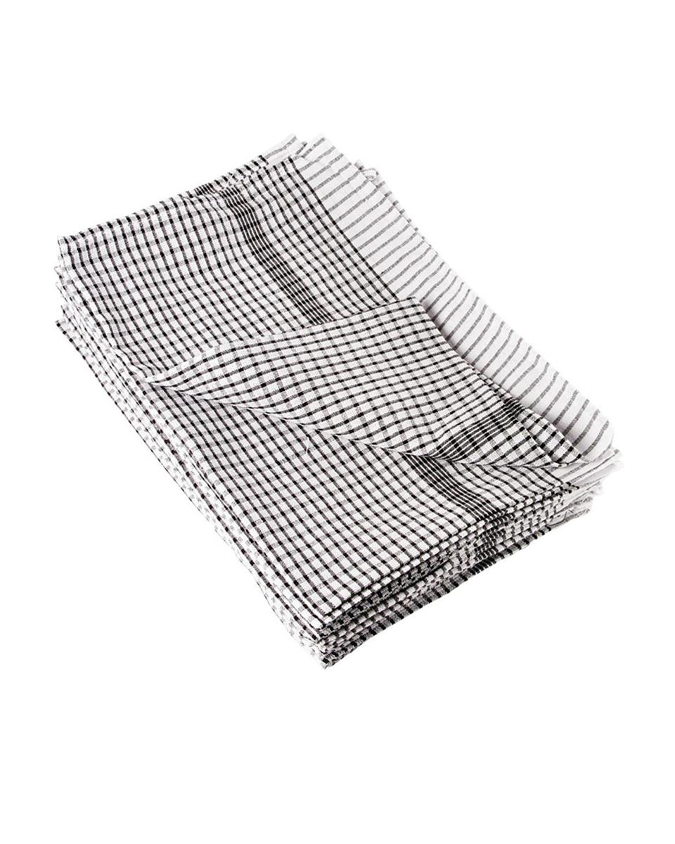 Theedoek - 10 stuks - Zwart - 76.2 x 50.8 CM - Katoen/Polyester - Vogue - CC597