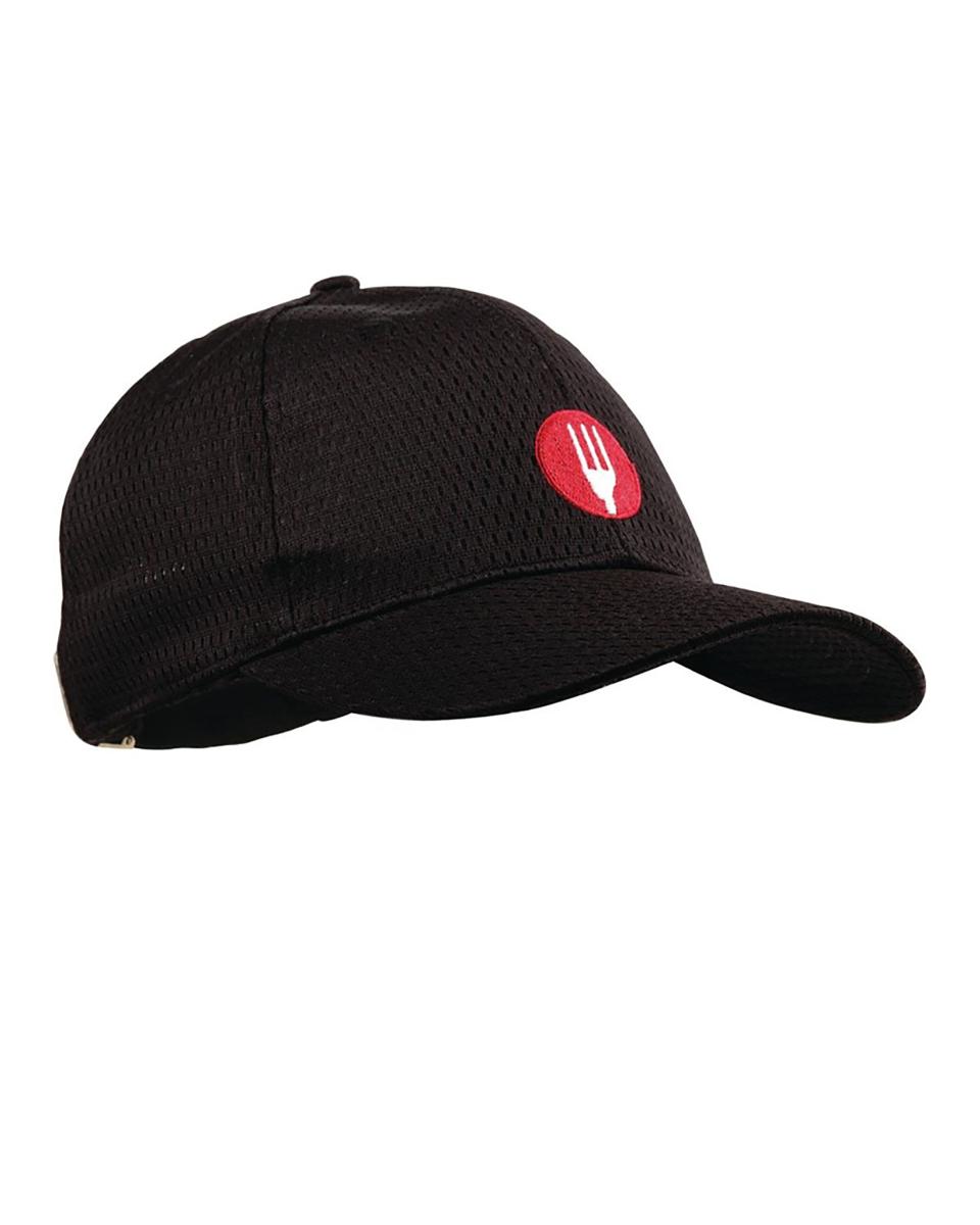 Baseball cap - Unisex - One Size - Zwart - Polyester/Katoen - Chef Works - A976