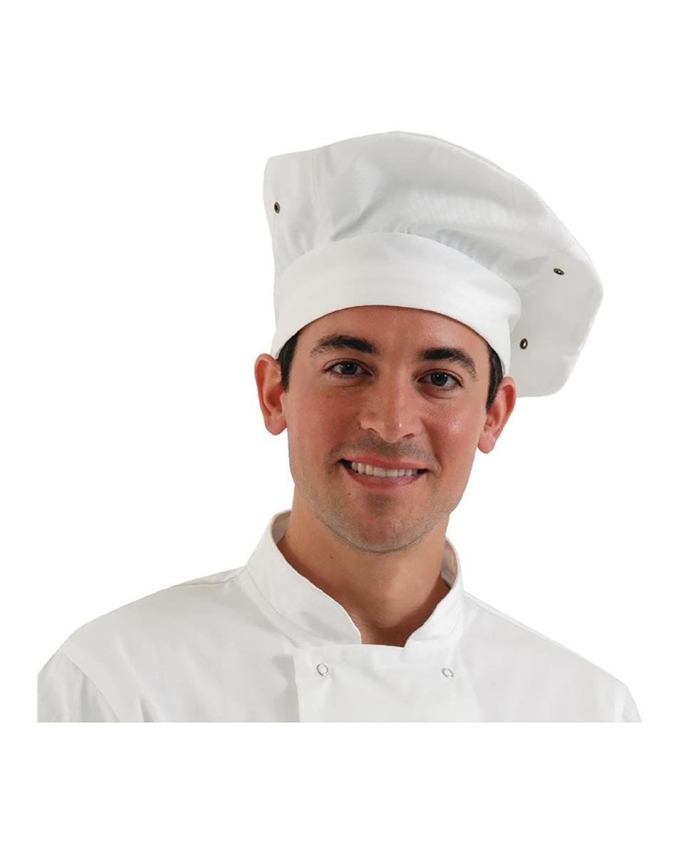 Koksmuts - Unisex - One Size - Wit - Polyester/Katoen - Chef Works - A963