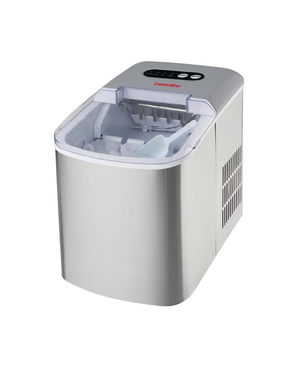 Ijsblokjesmachine - 10kg/24h - H 31.5 x 24.4 x 37.3 CM - 230 V - RVS/Kunststof - Caterlite - CN861