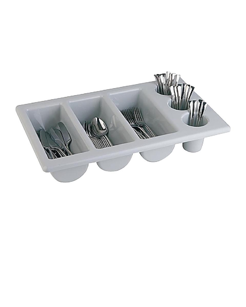 Bestekbak - Wit - H 10 x 32.5 x 53 CM - APS - CB675