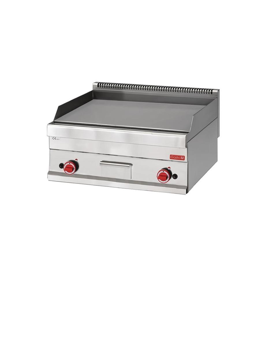 Bakplaat - 650 Line - Gas - Chroom - H 28 x 70 x 65 CM - 11.4 kW - RVS - Gastro M - GN060