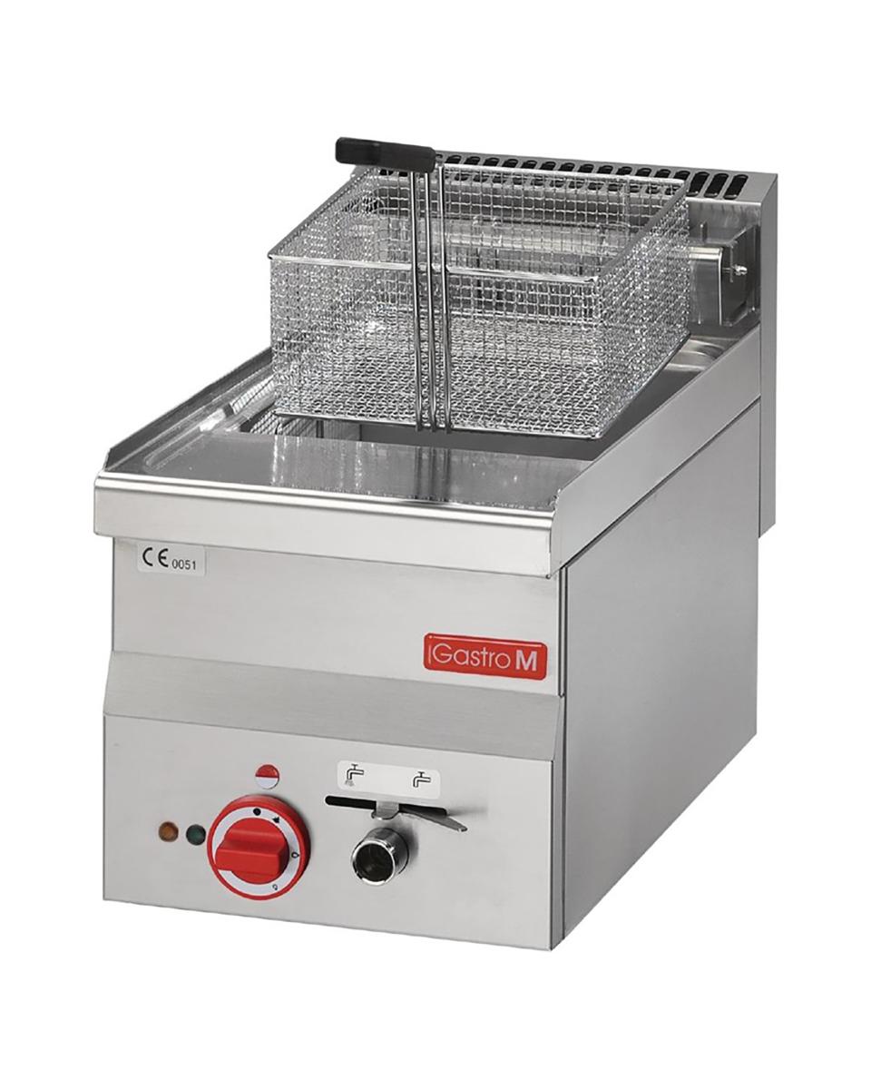Friteuse - 600 Line - Elektrisch - 10 Liter - H 28 x 30 x 60 CM - 7.5 kW - 400 V - RVS - Gastro M - GL908