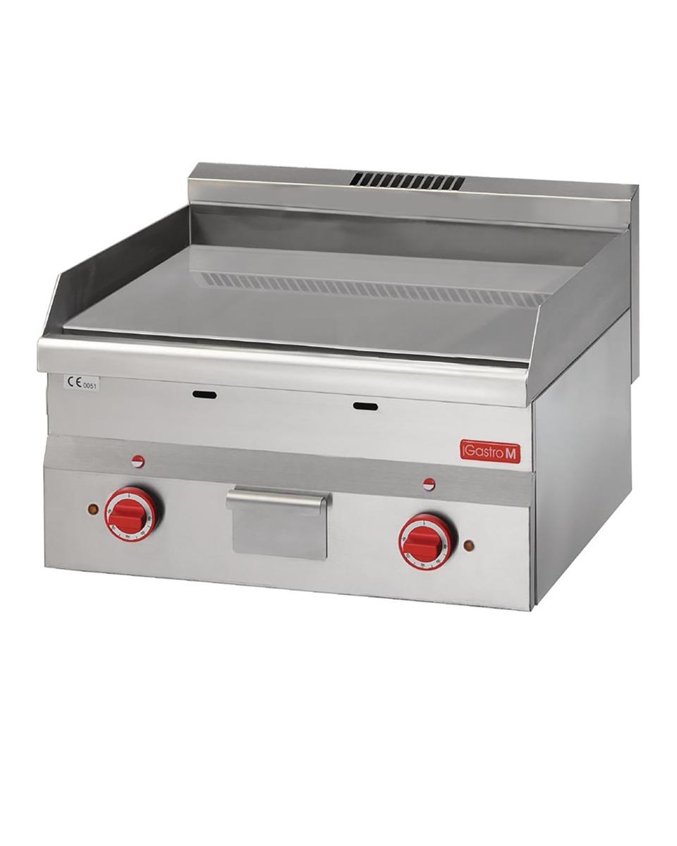 Bakplaat - 600 Line - Elektrisch - Chroom - H 28 x 60 x 60 CM - 6 kW - 400 V - RVS - Gastro M - GN023