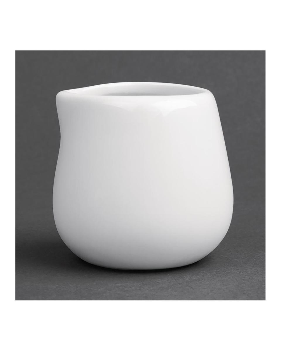 Melkkannetjes - 5.5 CL - 12 stuks - H 6 x 6.5 x 6.5 CM - Porselein - Olympia - C204