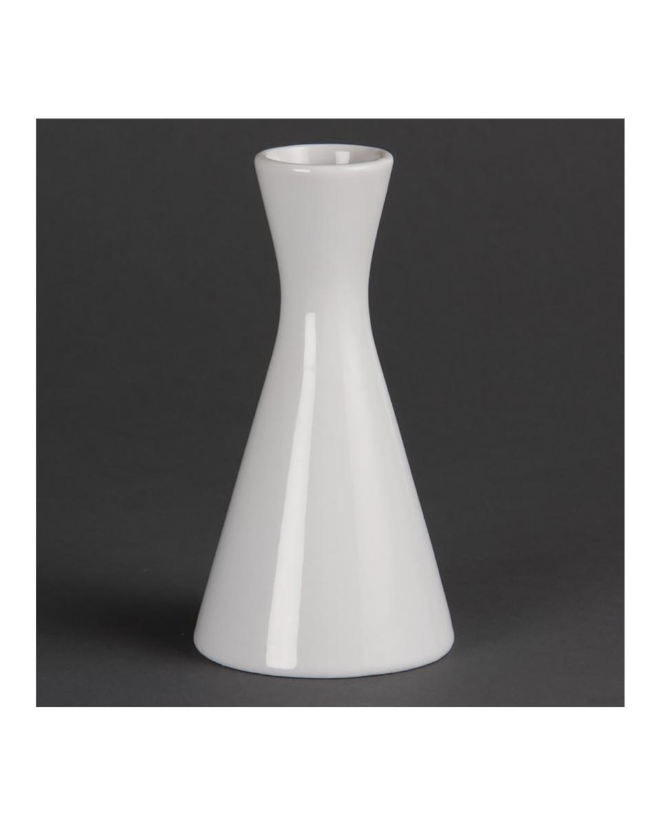 Vaas - 6 stuks - Wit - H 14 CM - Porselein - Olympia - CB701