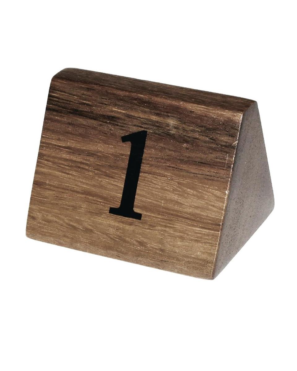 Tafelnummers - 1-10 - H 5.5 x 3.5 x 3.5 CM - Olympia - CL392