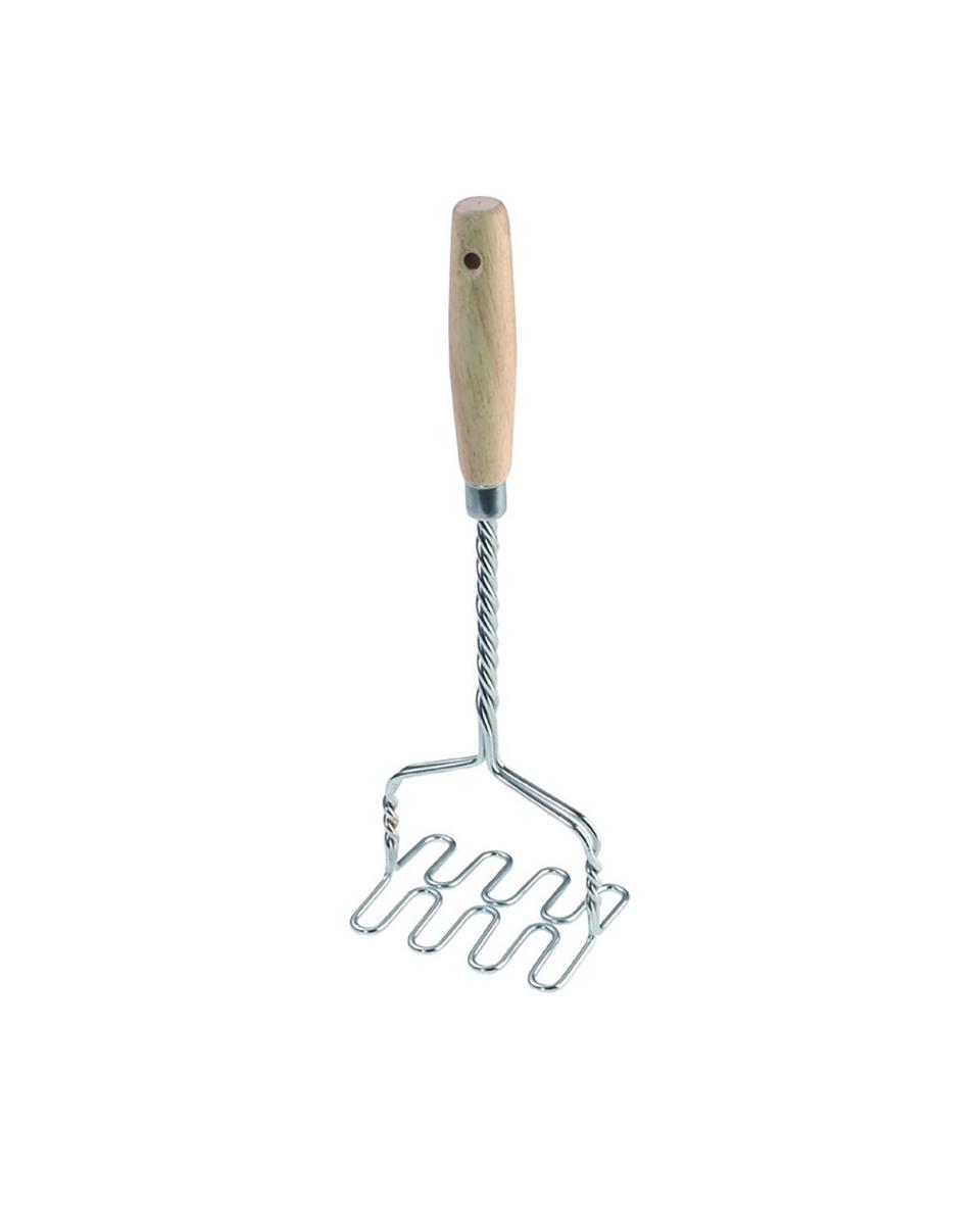 Aardappelstamper - H 34 x 10.5 x 8.5 CM - RVS/Hout - Westmark - GR259