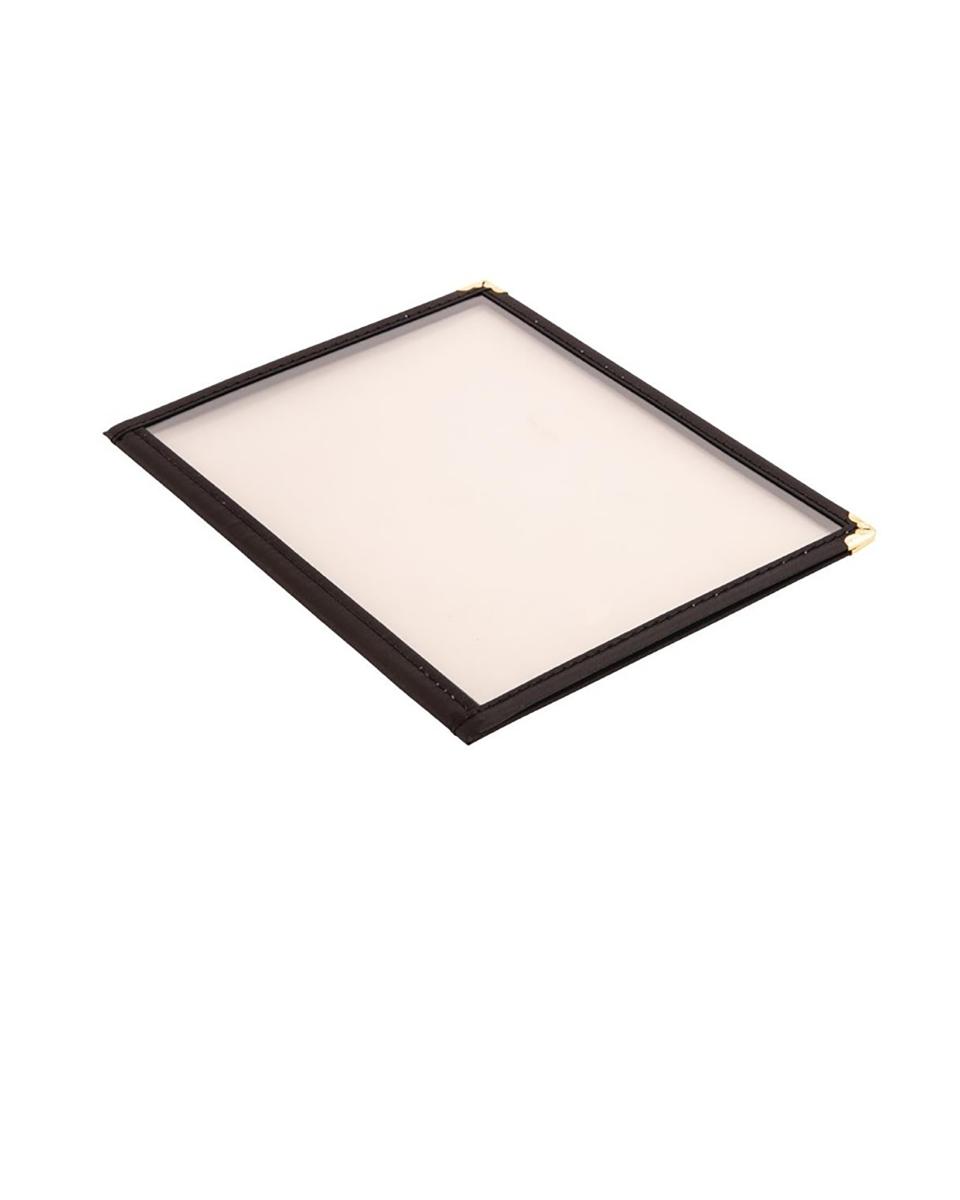 Menuhouder - A5 - Zwart - H 23.5 x 17.2 x 0.5 CM - Kunststof - Olympia - E291