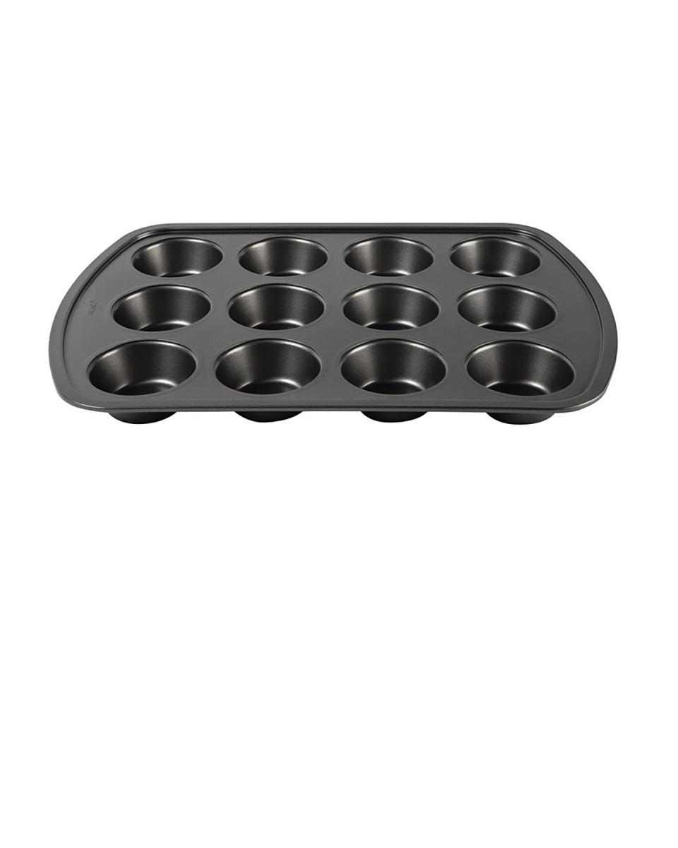Patisserievorm - 12 muffins - Ø 7.4 x H 3.8 x 39 x 26.5 CM - Staal - Avanti - E333