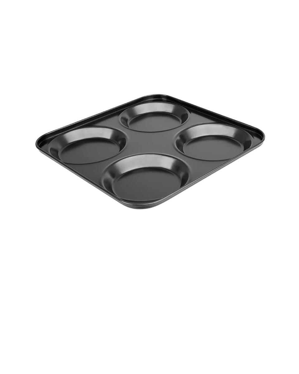 Bakvorm - 4 vormen - H 2.3 x 23.5 x 23.5 CM - Koolstofstaal - Vogue - GD012