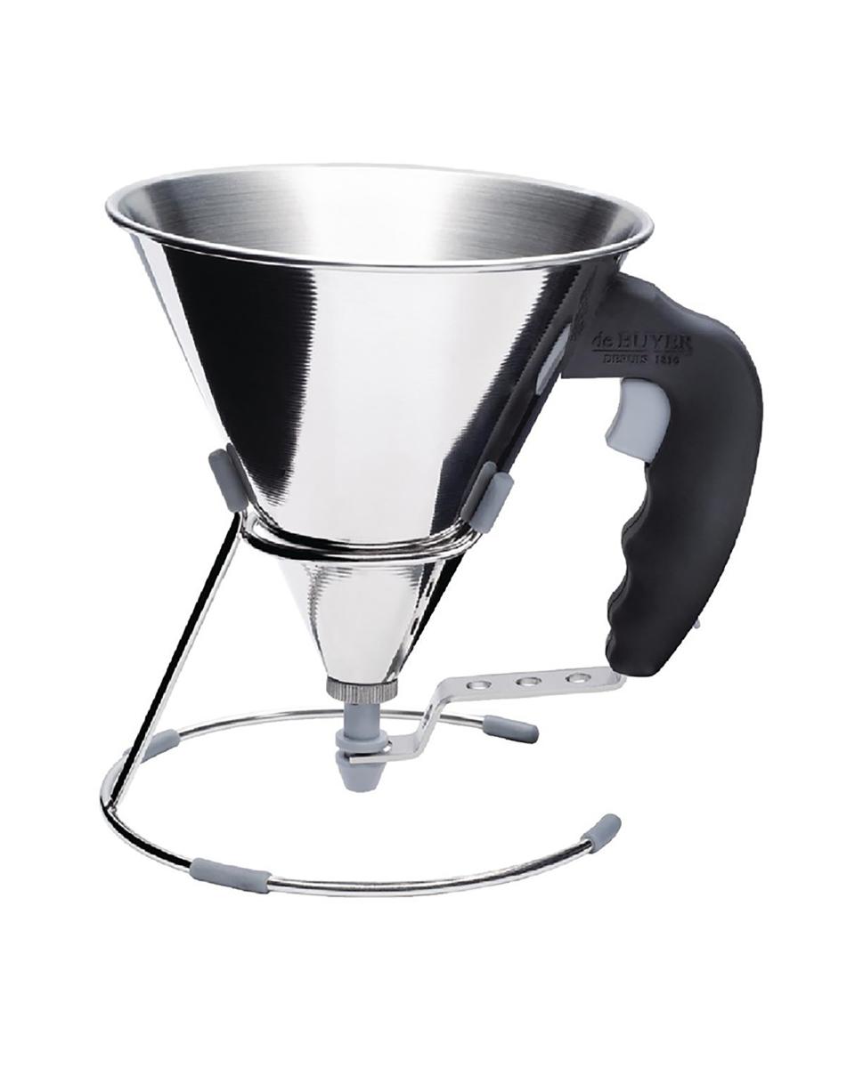 Trechter - 0.8 Liter - Ø 15 x H 15.5 x 15 x 15 CM - RVS - De Buyer - DN905