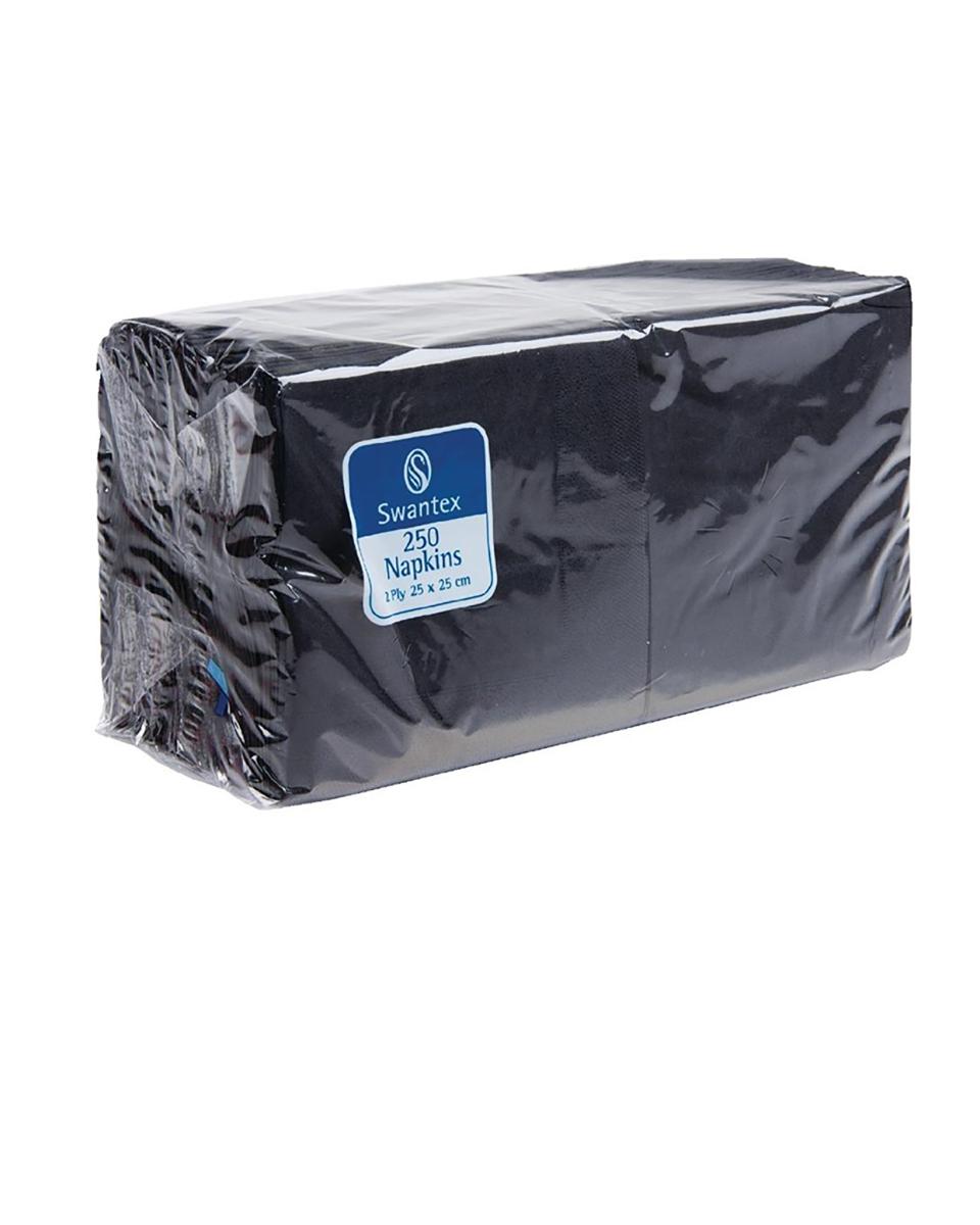 Servetten - 2000 stuks - Zwart - 25 x 25 CM - CB666