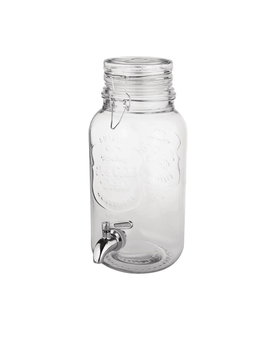 Koude drank dispenser - 3.6 Liter - H 32.5 x 19.5 x 14.5 CM - Glas - Olympia - CN680