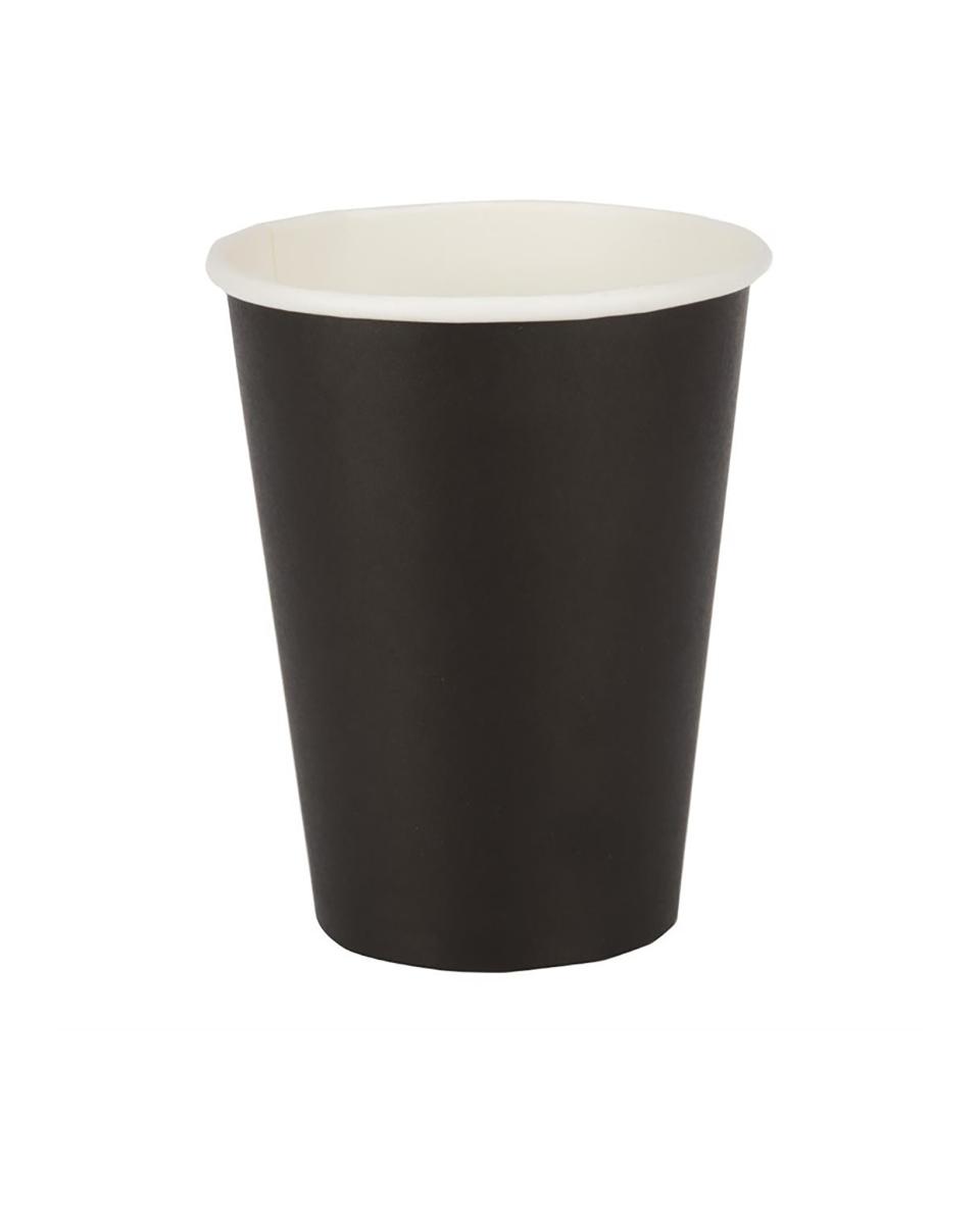 Wegwerp koffiebekers - 34 CL - 1000 stuks - Zwart - Ø 8.95 x H 11 CM - Karton - Fiesta - GF042