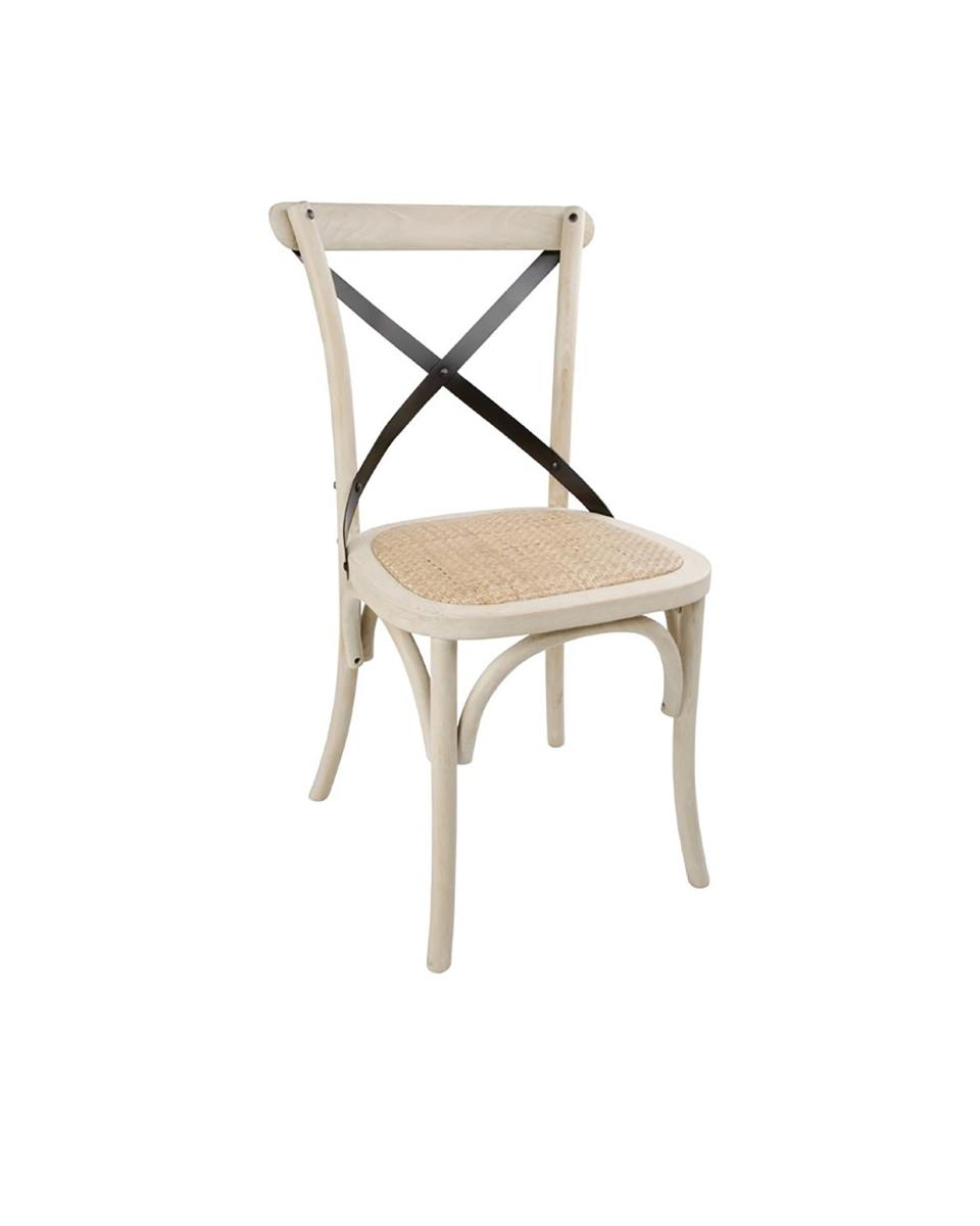 Horeca stoel - 2 stuks - H 88 x 46 x 54 CM - Hout/Metalen - Bolero - DR306