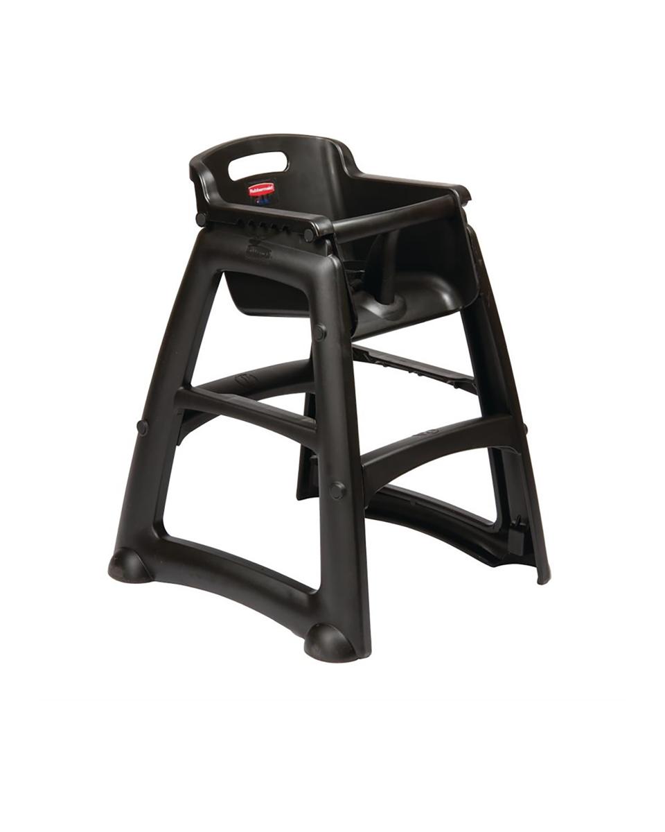 Kinderstoel - Zwart - H 75.6 x 59.7 x 59.7 CM - Kunststof - Rubbermaid - GG477