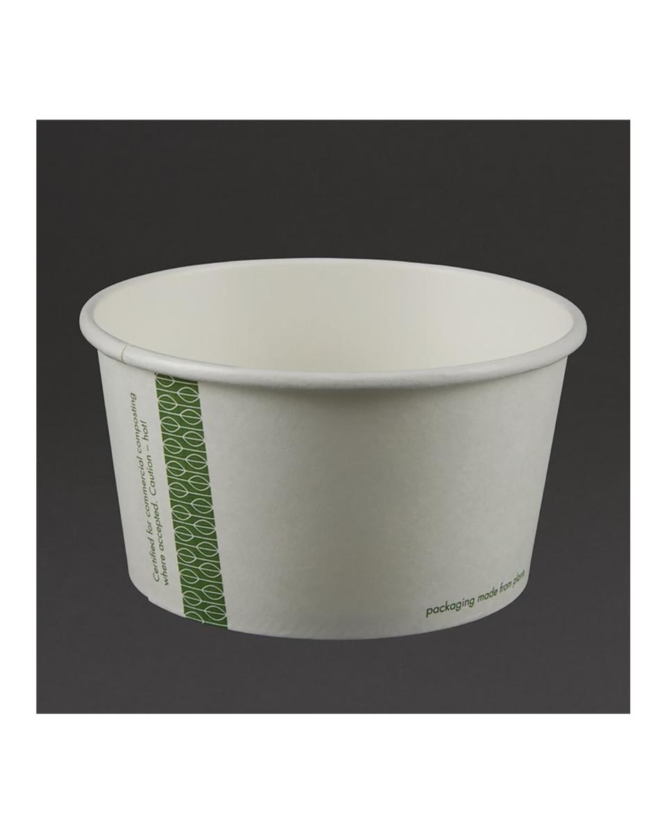 Wegwerp bakjes - 0.35 Liter - 500 stuks - Ø 11.5 x H 6.2 CM - Karton/Pla - Vegware - GF046