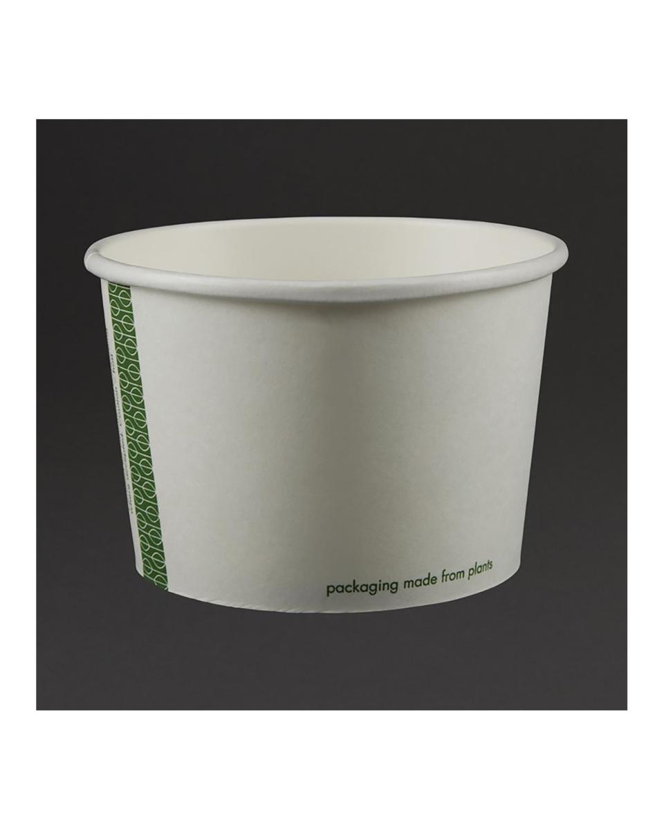 Wegwerp bakjes - 0.45 Liter - 500 stuks - Ø 11.5 x H 7.7 CM - Karton/Pla - Vegware - GF047