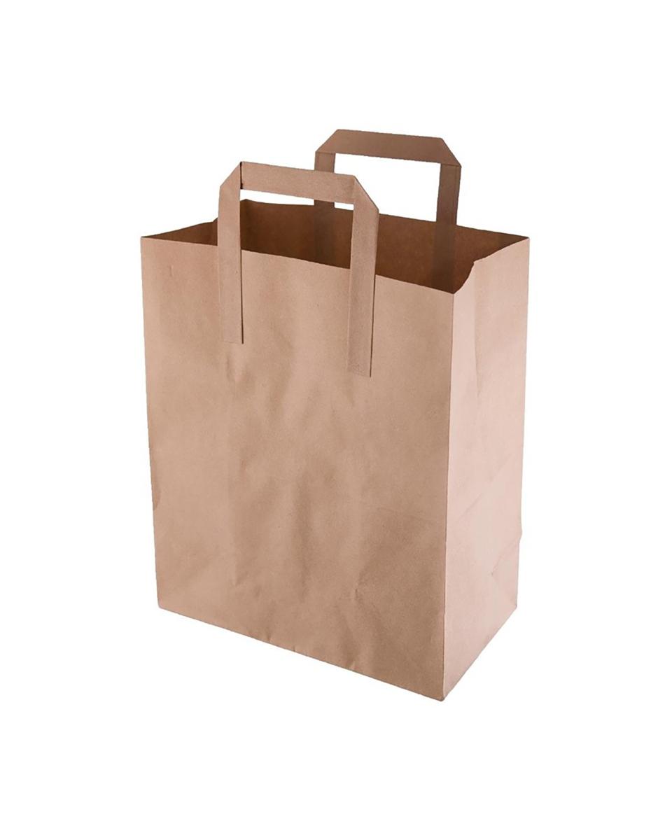 Papieren tas - 250 stuks - Bruin - H 25.5 x 21.5 x 11.5 CM - Papier - Fiesta Green - CF591