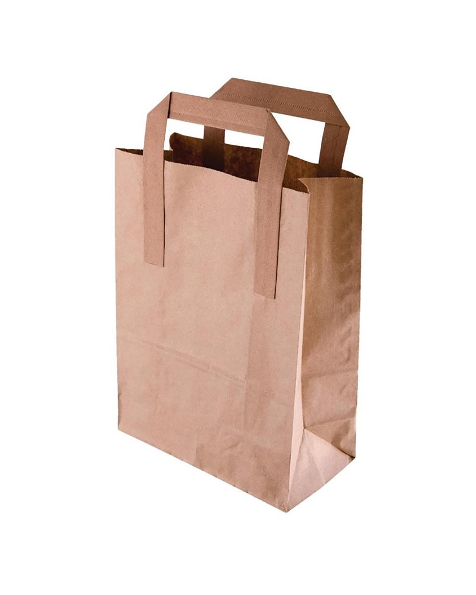 Papieren tas - 250 stuks - Bruin - H 30.5 x 25.5 x 14 CM - Papier - Fiesta Green - CF592