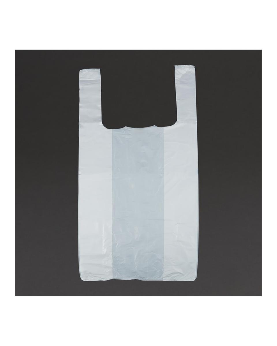 Plastic tassen - 1000 stuks - Wit - H 52 x B 42 x D 27.5 CM - GG995